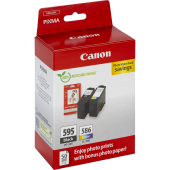  Original Canon PG-595 XL/CL-586 XL 7170 C 004 Tintenpatrone MultiPack schwarz + color High-Capacity 